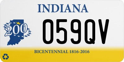 IN license plate 059QV