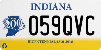 IN license plate 059QVC