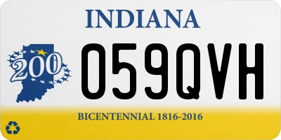 IN license plate 059QVH