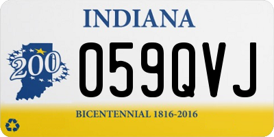 IN license plate 059QVJ