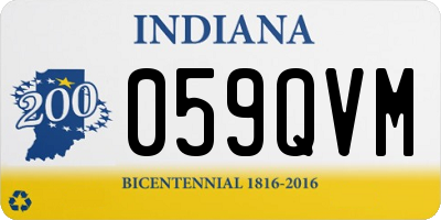 IN license plate 059QVM
