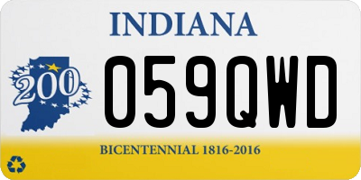 IN license plate 059QWD