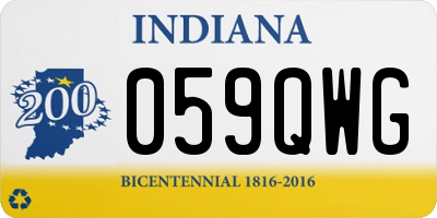 IN license plate 059QWG