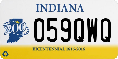 IN license plate 059QWQ