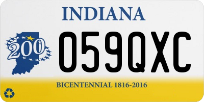 IN license plate 059QXC