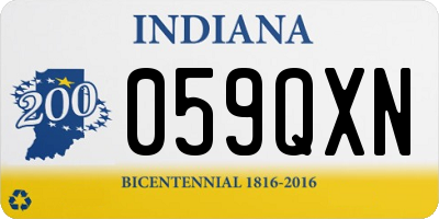IN license plate 059QXN