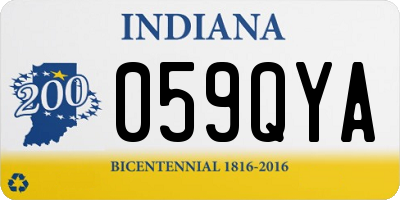 IN license plate 059QYA