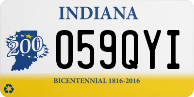 IN license plate 059QYI
