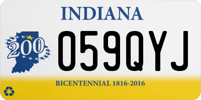 IN license plate 059QYJ