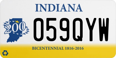 IN license plate 059QYW