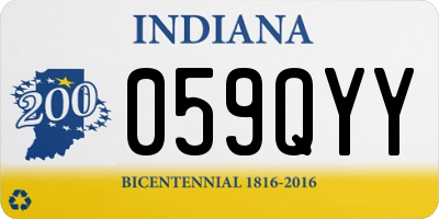 IN license plate 059QYY