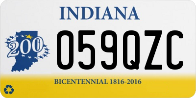 IN license plate 059QZC