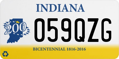 IN license plate 059QZG