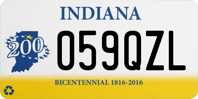 IN license plate 059QZL