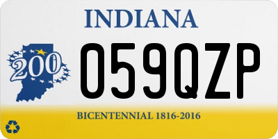 IN license plate 059QZP