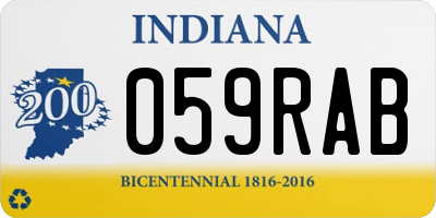 IN license plate 059RAB