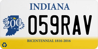 IN license plate 059RAV
