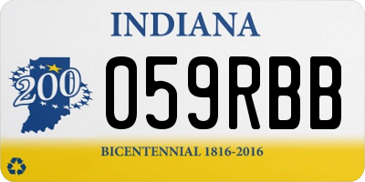 IN license plate 059RBB