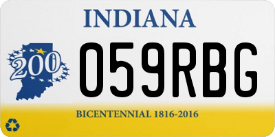 IN license plate 059RBG
