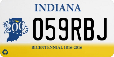 IN license plate 059RBJ
