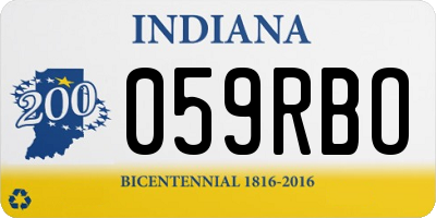 IN license plate 059RBO