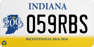IN license plate 059RBS
