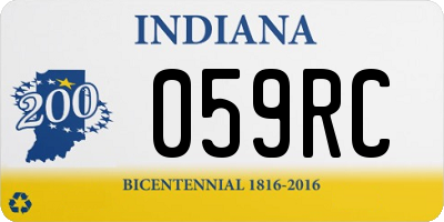 IN license plate 059RC