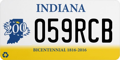 IN license plate 059RCB