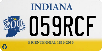 IN license plate 059RCF