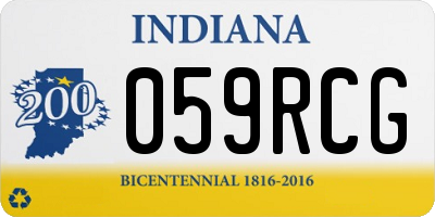 IN license plate 059RCG