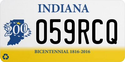 IN license plate 059RCQ