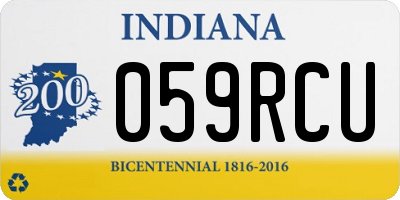 IN license plate 059RCU