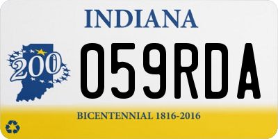 IN license plate 059RDA