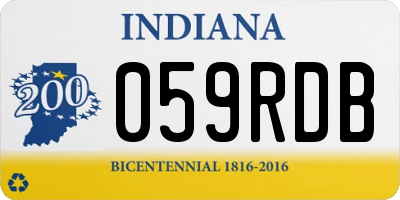 IN license plate 059RDB