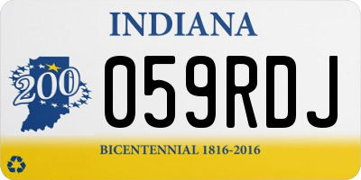 IN license plate 059RDJ