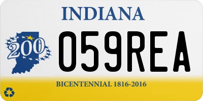 IN license plate 059REA