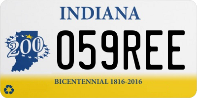 IN license plate 059REE