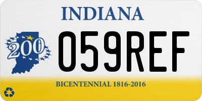 IN license plate 059REF