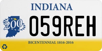 IN license plate 059REH