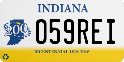 IN license plate 059REI
