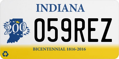 IN license plate 059REZ