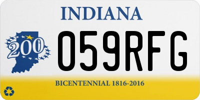 IN license plate 059RFG