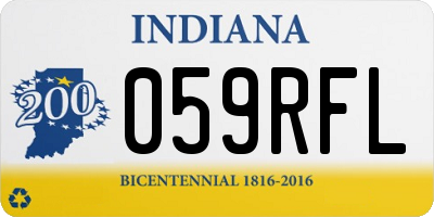 IN license plate 059RFL