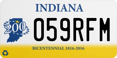 IN license plate 059RFM