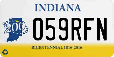 IN license plate 059RFN