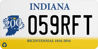 IN license plate 059RFT