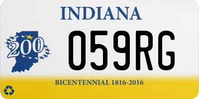 IN license plate 059RG