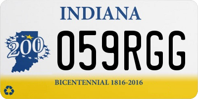 IN license plate 059RGG