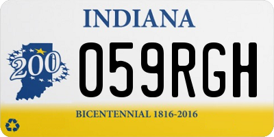 IN license plate 059RGH
