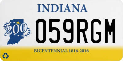IN license plate 059RGM